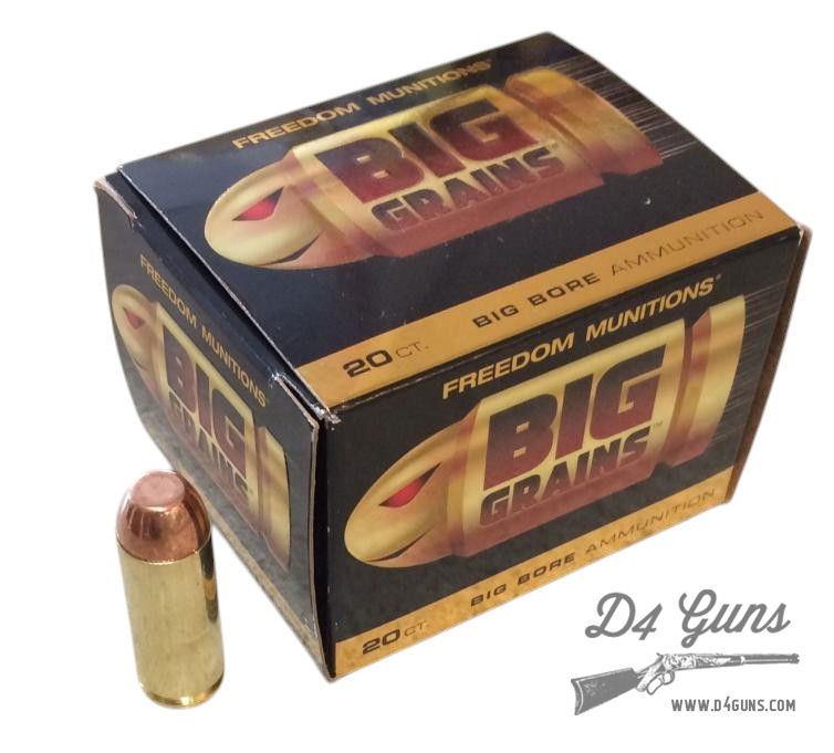 Freedom Munitions .50 Action Express 325gr RNFP 20 Rounds 819304319462 ...