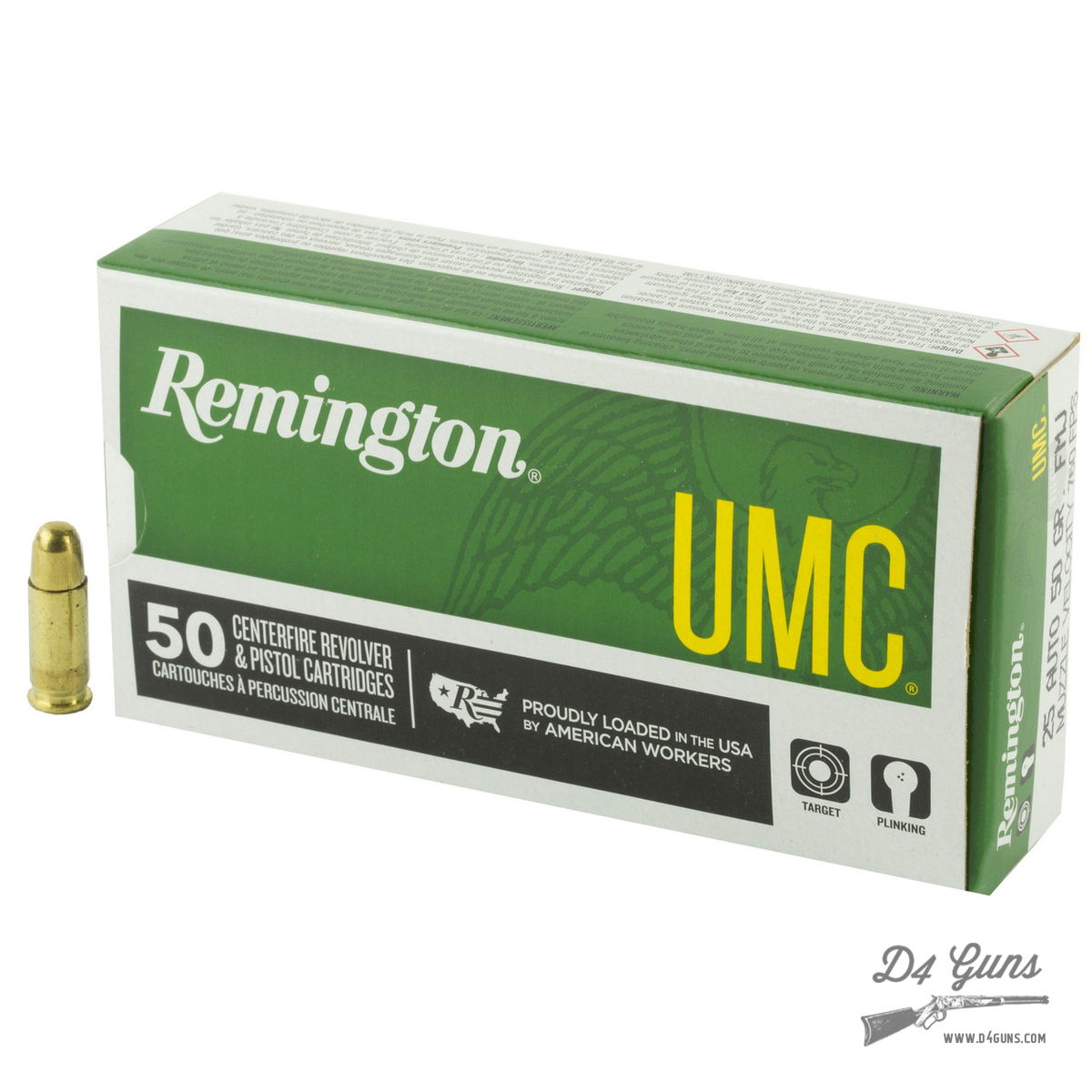 Remington Umc Acp Gr Fmj Rounds L Ap D Guns