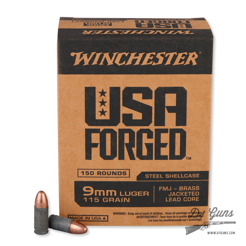 Winchester 9mm Luger 115gr FMJ 150 Rounds WIN9S 020892222151 | D4 Guns