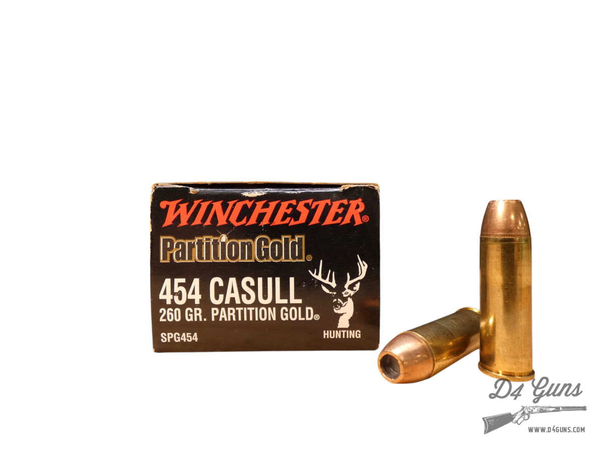Winchester Partition Gold .454 Casull 260gr 20 Rounds 020892210820 | D4 ...