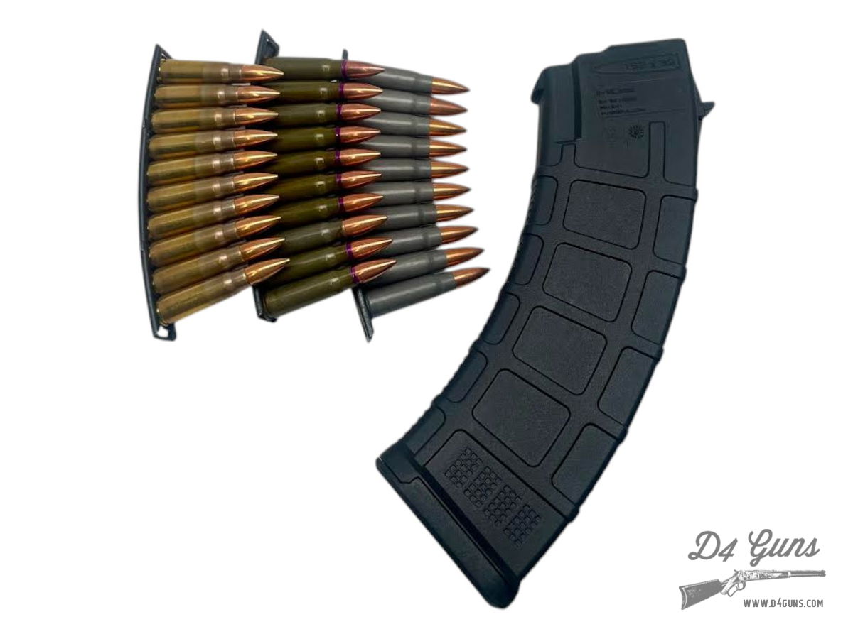 Plinker Pack 7.62x39mm 30 Rounds on Stripper Clips w/ Magazine! | D4 Guns
