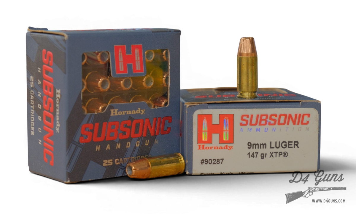 Hornady 9mm Luger 147gr XTP 25 Rounds 90287 090255902877