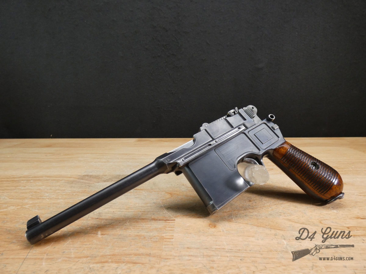 CLEAN Mauser C96 Commercial Conehammer - 7.63x25mm - Broomhandle - C -img-1