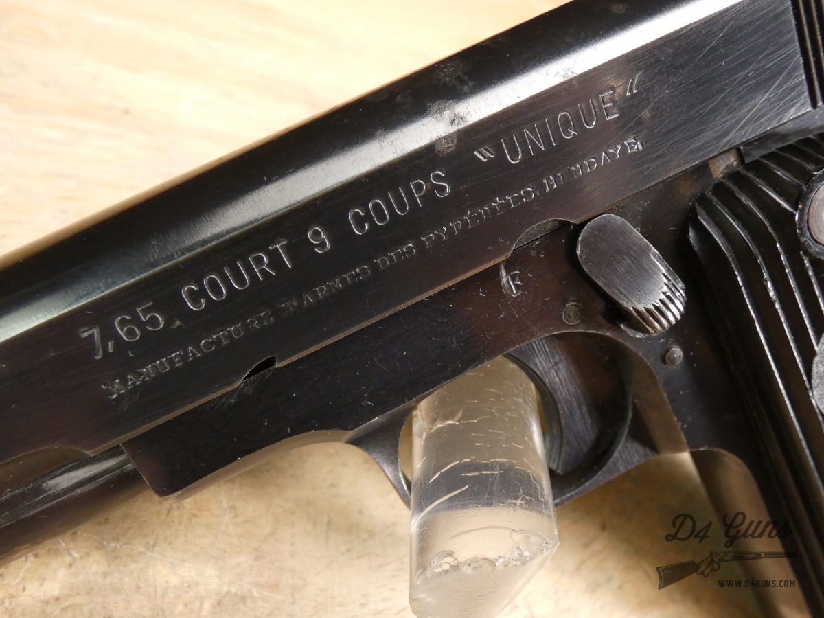 Unique Model 17 - .32 ACP - French - Lanyard Loop - Colt 1903 - C -img-4