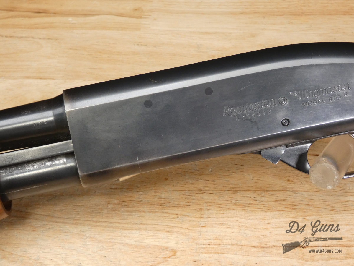 Remington 870 Wingmaster - 20 Gauge - MFG 1963 - Classic Pump - Mod Choke-img-5