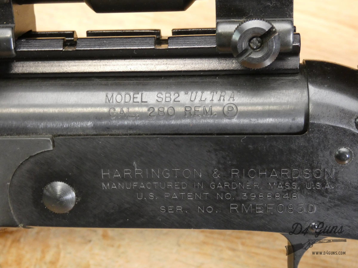 Harrington & Richardson SB2 ULTRA - .280 Rem - RMEF 1996 Sponsor Edition-img-9