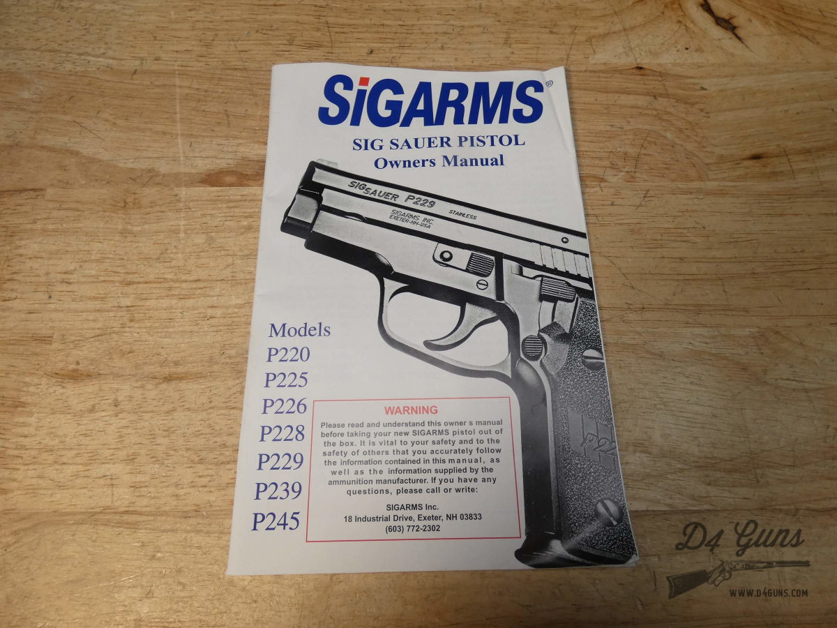 Sig Sauer P229 - .40 S&W - w/ OG Case + 2 Mags & MORE - Sigarms-img-18