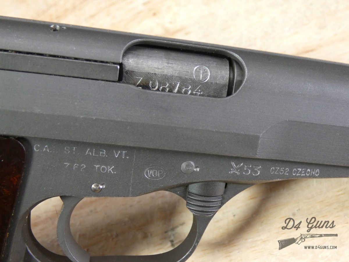 CZ52 - 7.62x25 Tokarev - 2 Mags + Holster! - CZ VZ 52 - VZ52 - 1953 - Czech-img-30