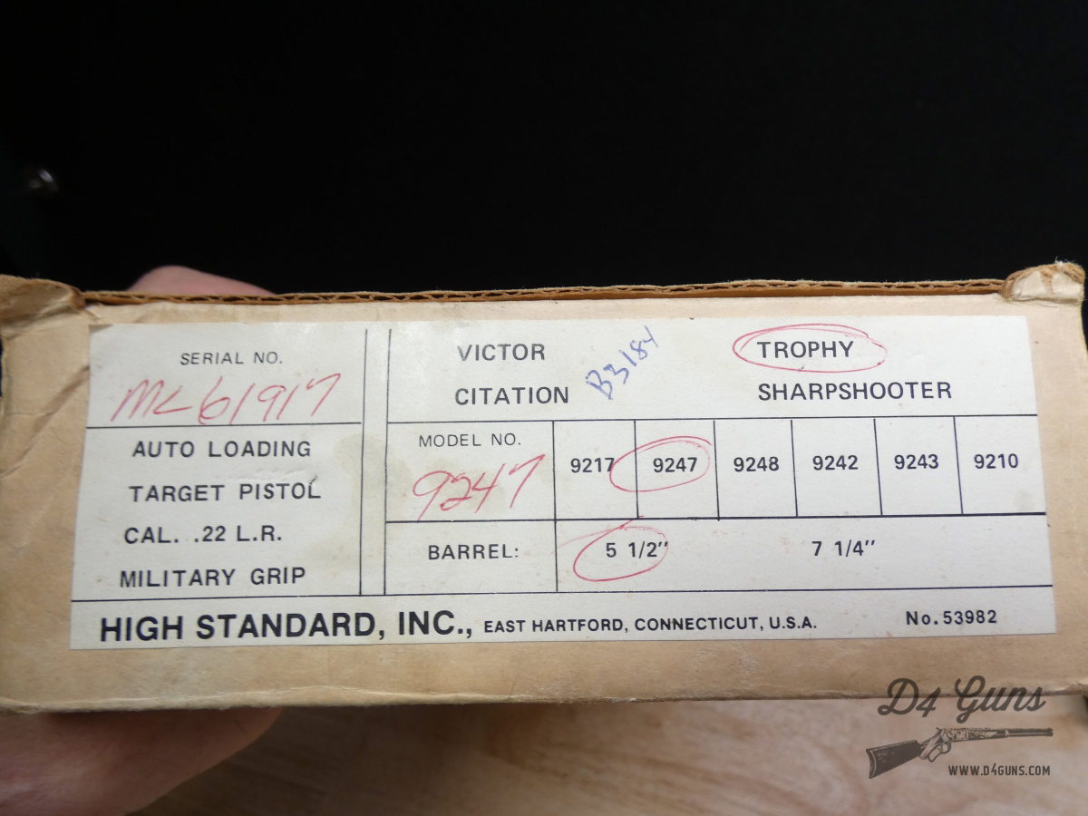 Hi-Standard Supermatic Trophy - .22 LR - High Standard - Precision Semi-img-41