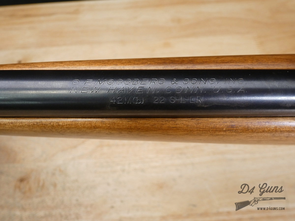 Mossberg 42M (b) Post War Commercial Model - .22 S-L-LR - Weaver Scope-img-47