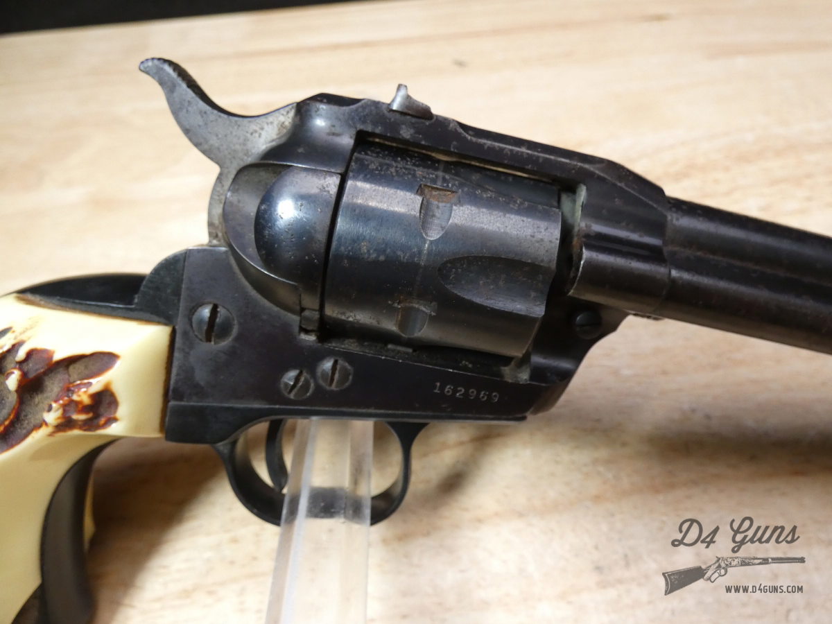 Sturm Ruger Single-Six - .22 LR - 1960 - 3 Screw - 4-Click - Stag Grips!-img-22