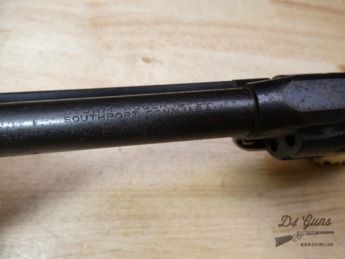 Sturm Ruger Single-Six - .22 LR - 1960 - 3 Screw - 4-Click - Stag Grips!-img-29