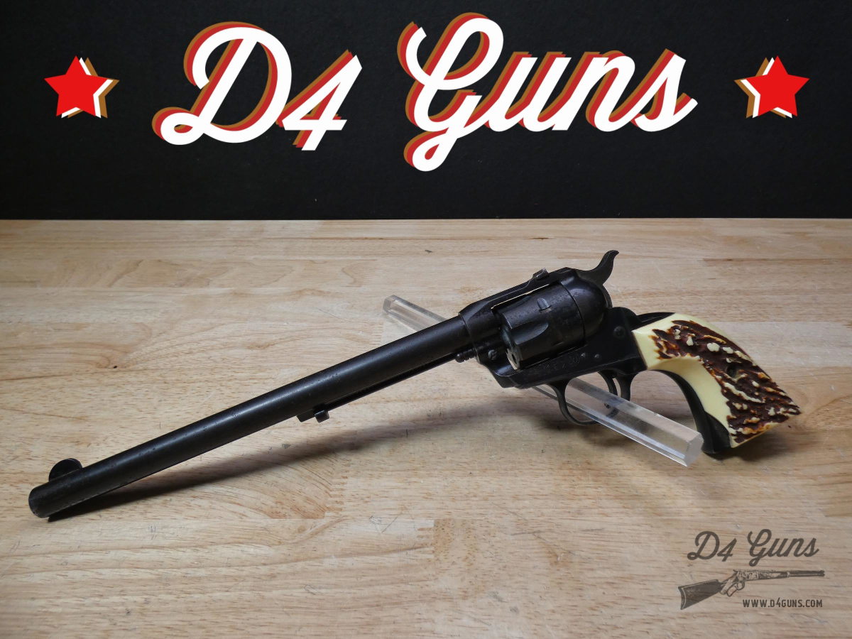 Sturm Ruger Single-Six - .22 LR - 1960 - 3 Screw - 4-Click - Stag Grips!-img-0