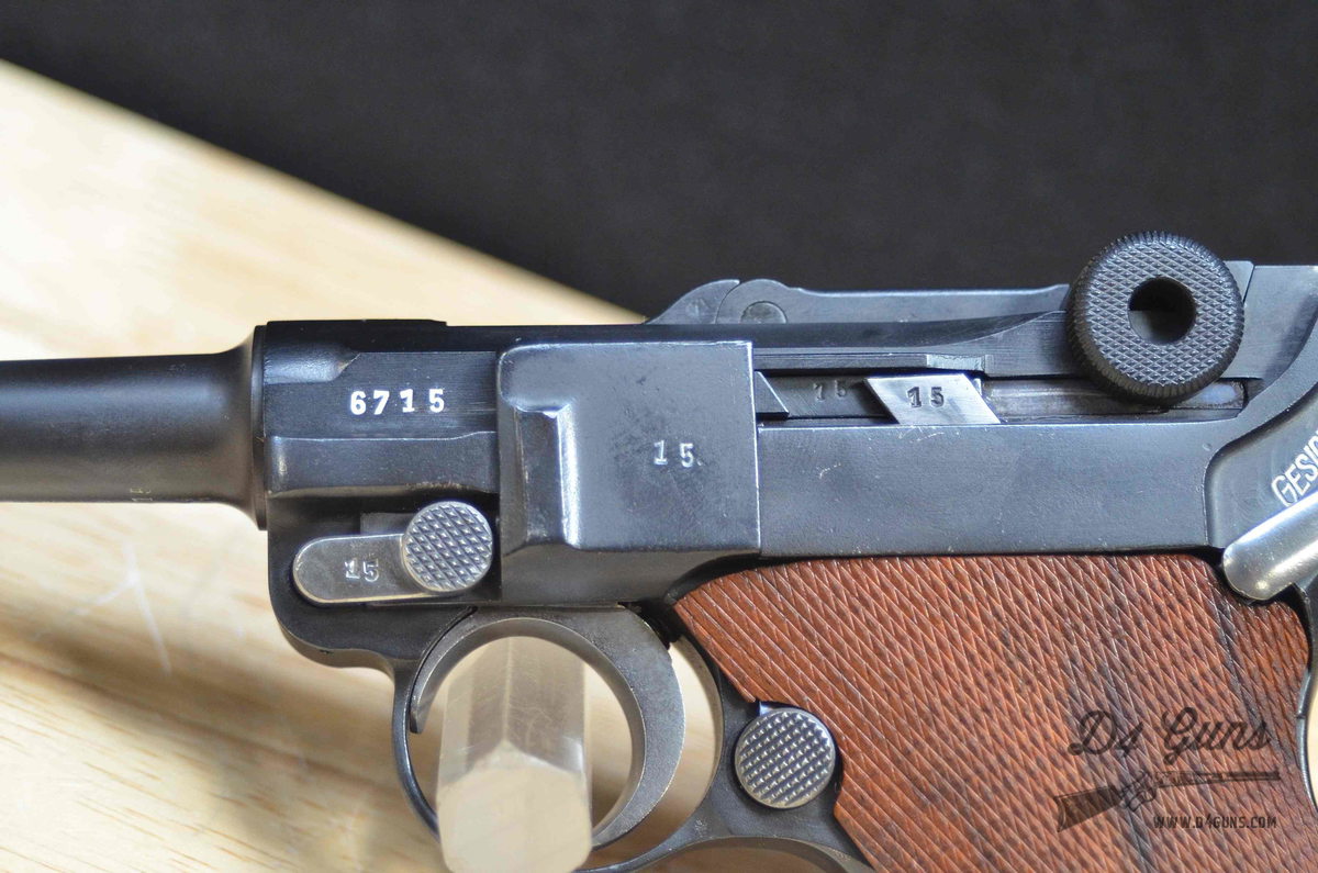 MATCHING Mauser P.08 Luger S/42 - 9mm - MFG 1936 - Classic Semi - P08 - C-img-23