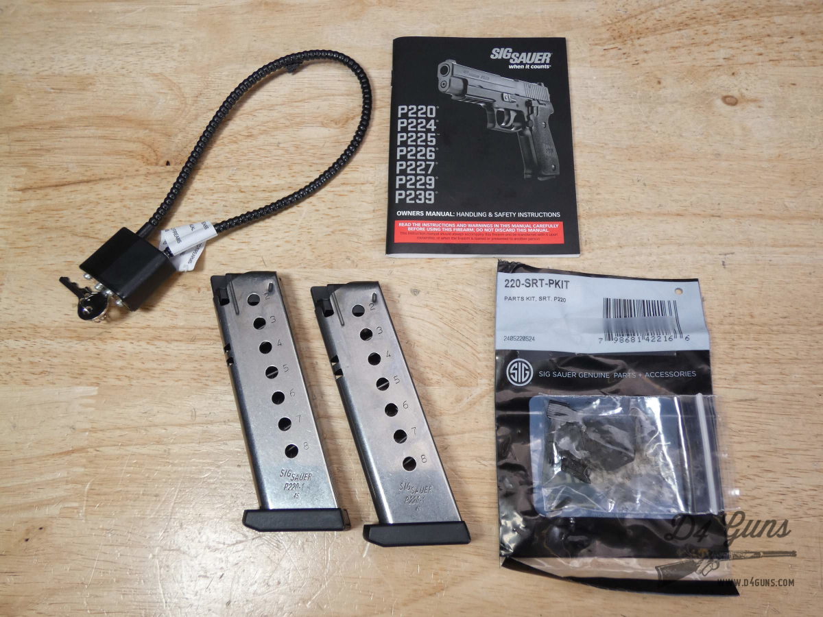Sig Sauer P220 - .45 ACP - P220R - SRT - OG Case & 2 Mags - MFG 2015 - C-img-24