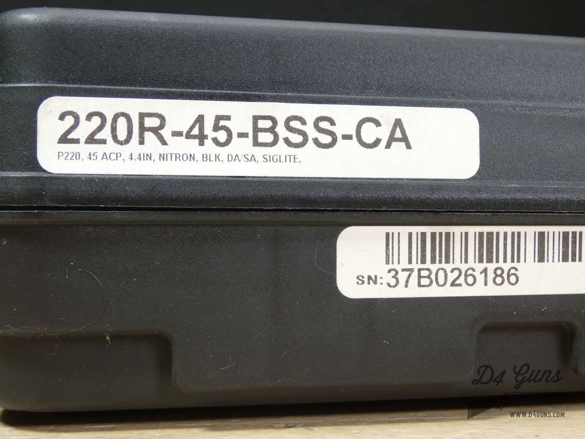 Sig Sauer P220 - .45 ACP - P220R - SRT - OG Case & 2 Mags - MFG 2015 - C-img-27
