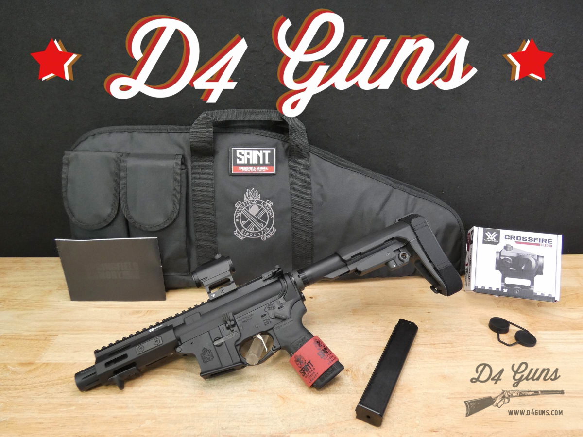 Springfield Saint Victor - 9mm - Mag - SB Brace - AR15 - AR Pistol - Vortex-img-0
