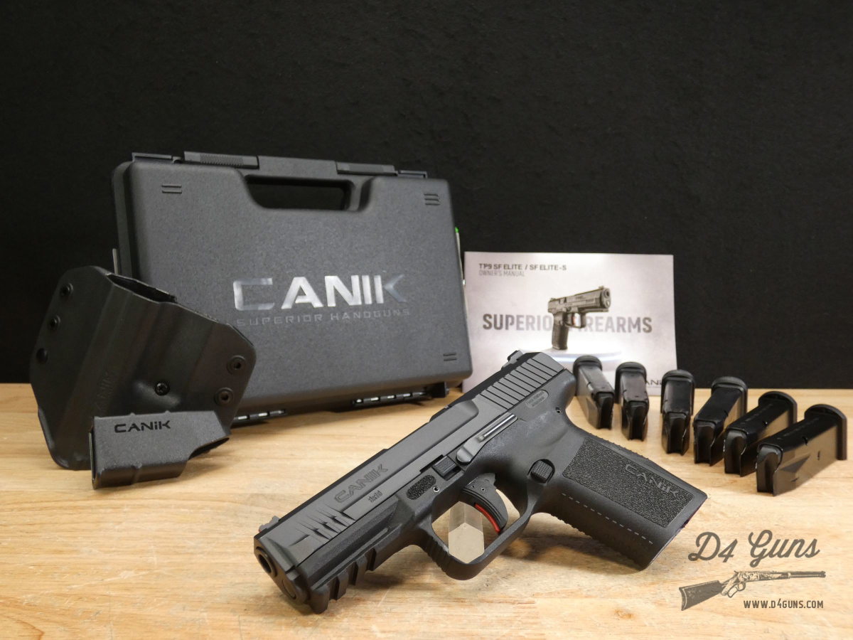 Canik TP9SF Elite - 9mm - OG Case & 6 Mags - TP9 SF - Warren Sight-img-1