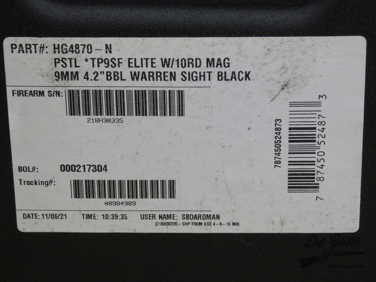 Canik TP9SF Elite - 9mm - OG Case & 6 Mags - TP9 SF - Warren Sight-img-32
