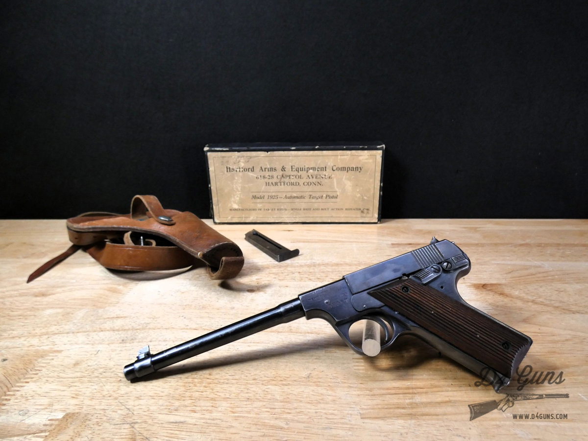 Hartford Arms Model 1925 - .22 Short - w/ OG Box & Leather Holster!-img-1
