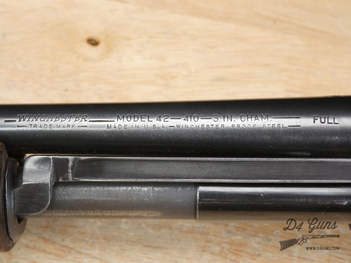 Winchester Model 42 - .410 Bore - MFG 1962 - M42 - 410 Gauge-img-9