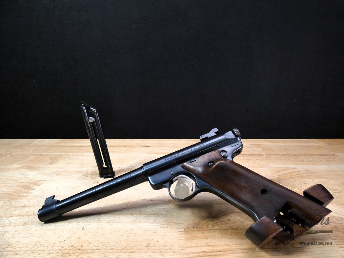 Ruger Mark II Target - .22 LR - MFG 1985 - MKII w/ Herrett Grips! - C-img-1