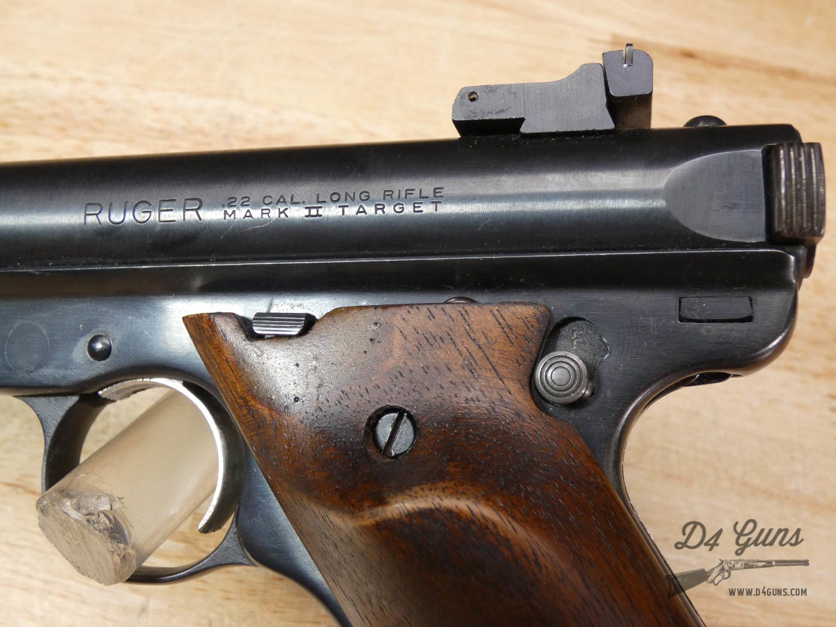  Ruger Mark II Target - .22 LR - MFG 1985 - MKII w/ Herrett Grips! - C-img-7