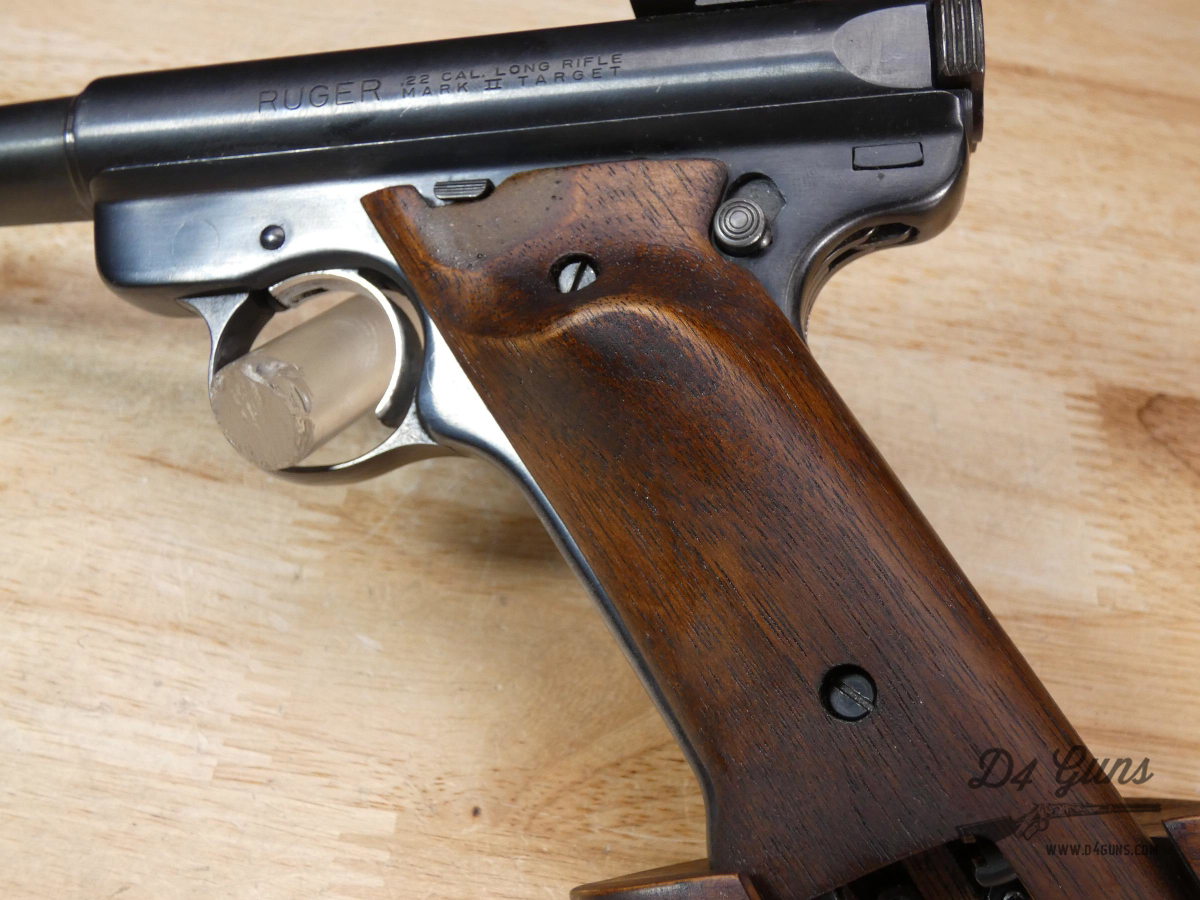  Ruger Mark II Target - .22 LR - MFG 1985 - MKII w/ Herrett Grips! - C-img-8