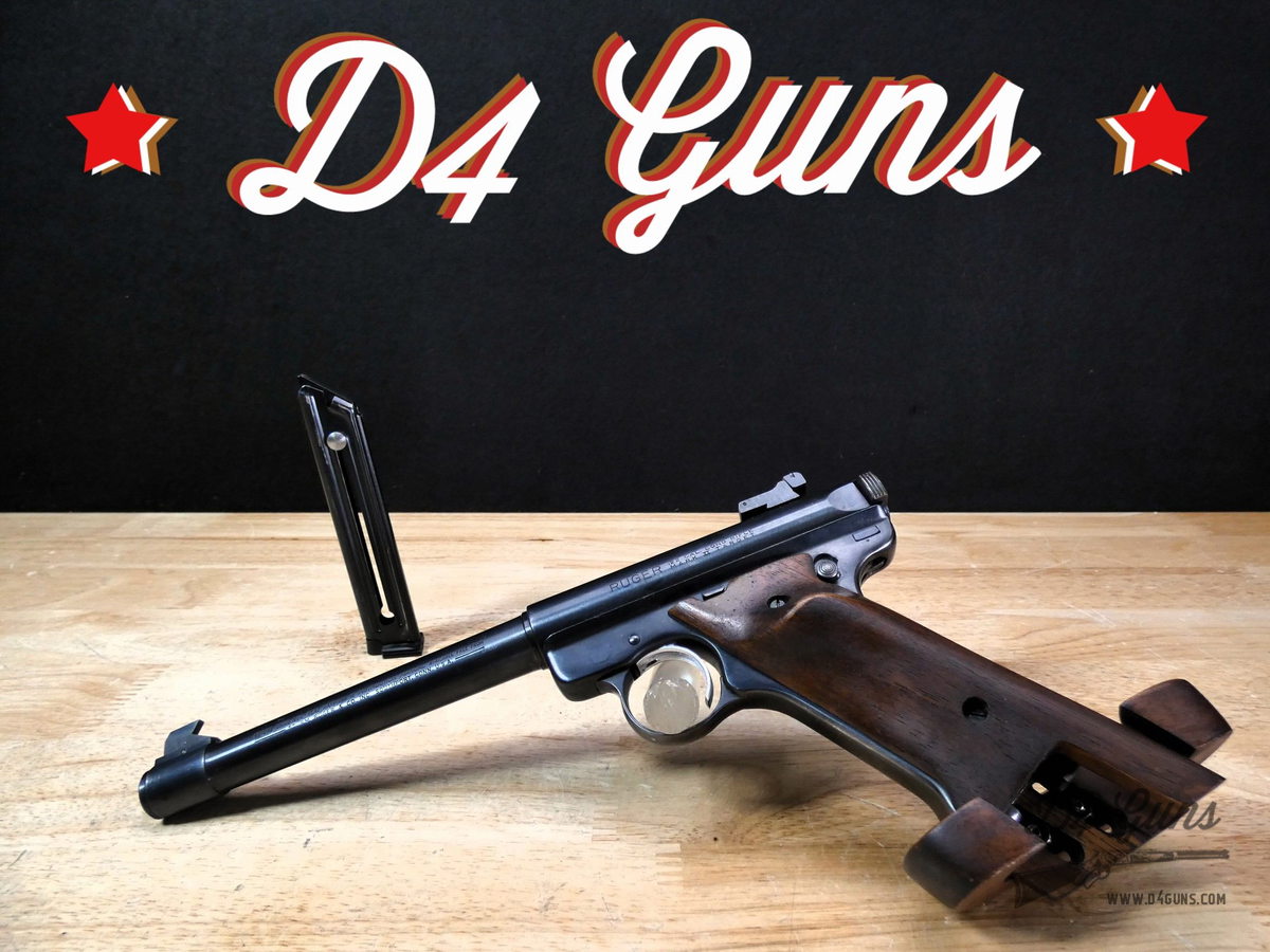  Ruger Mark II Target - .22 LR - MFG 1985 - MKII w/ Herrett Grips! - C-img-0