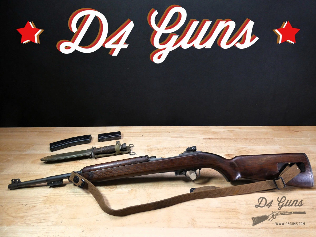 Underwood M1 Carbine - .30 Carbine - MFG 1944 - WW2 - WWII - w/ 2 Mags - C-img-0
