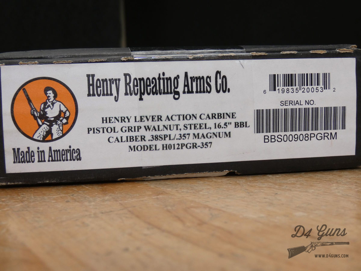 Henry H012 Protector Carbine - .357 Mag & .38 SPL - Walnut - Threaded - C-img-39