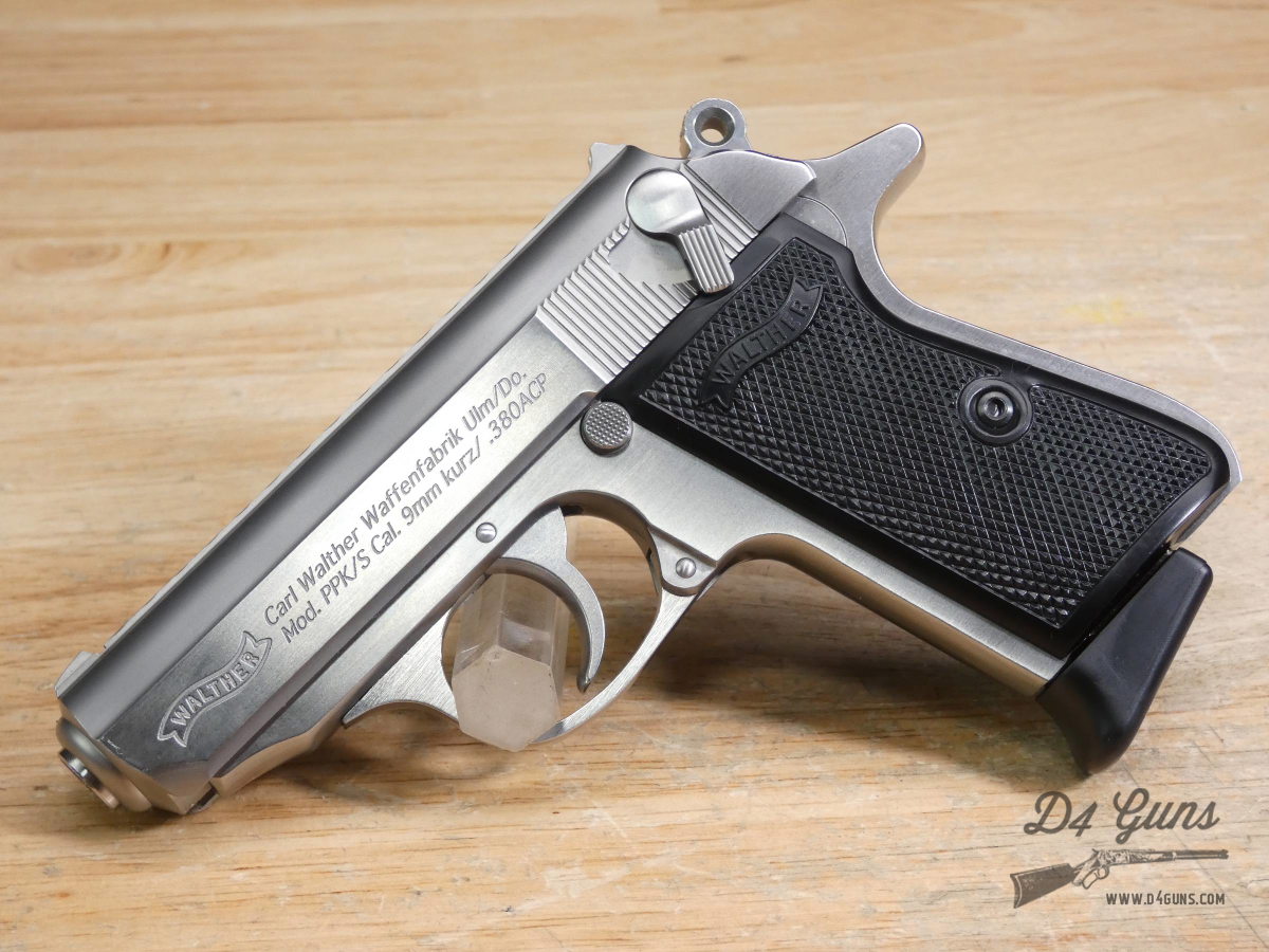 Walther PPK/S - .380 ACP - PPK - Stainless - OG Box & Case - 2 Mags - CCW-img-2