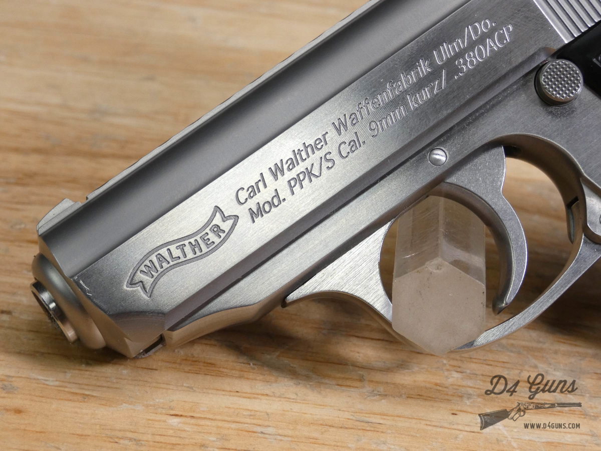 Walther PPK/S - .380 ACP - PPK - Stainless - OG Box & Case - 2 Mags - CCW-img-3