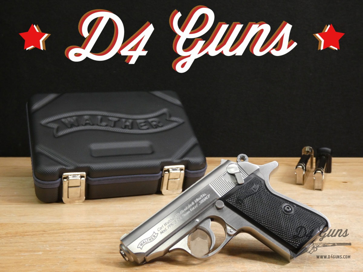 Walther PPK/S - .380 ACP - PPK - Stainless - OG Box & Case - 2 Mags - CCW-img-0