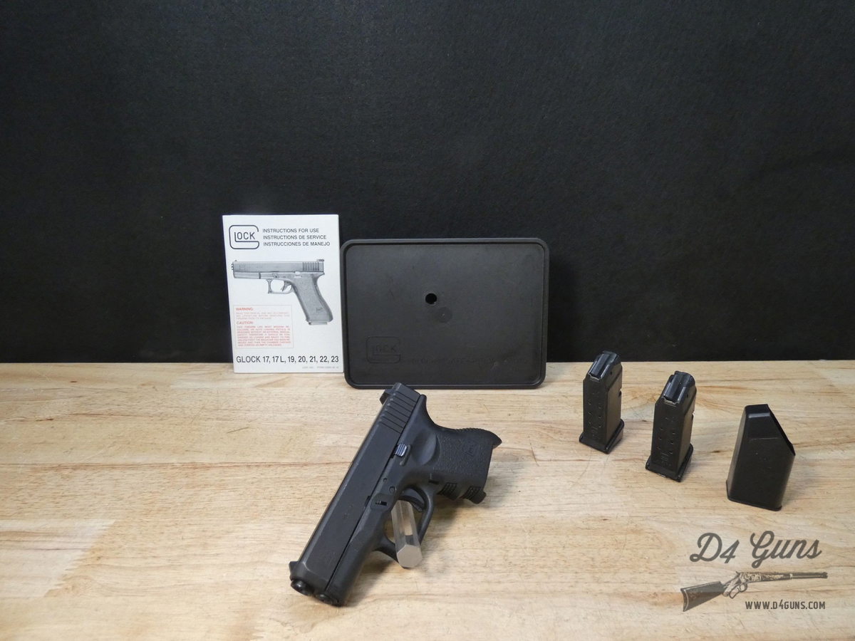 Glock 27 Gen 3 - .40 S&W - G27 - Tupperware Case + 2 Mags - Sub Compact-img-1