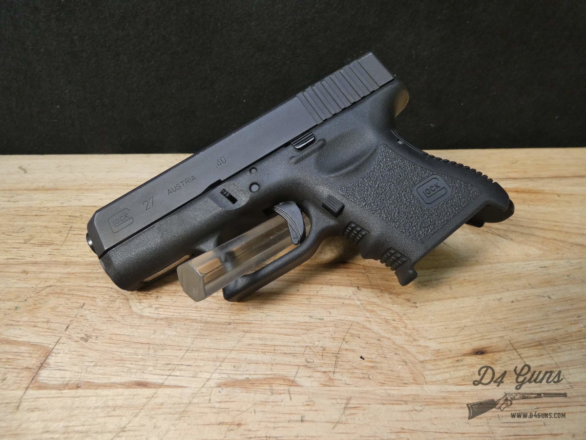 Glock 27 Gen 3 - .40 S&W - G27 - Tupperware Case + 2 Mags - Sub Compact-img-2