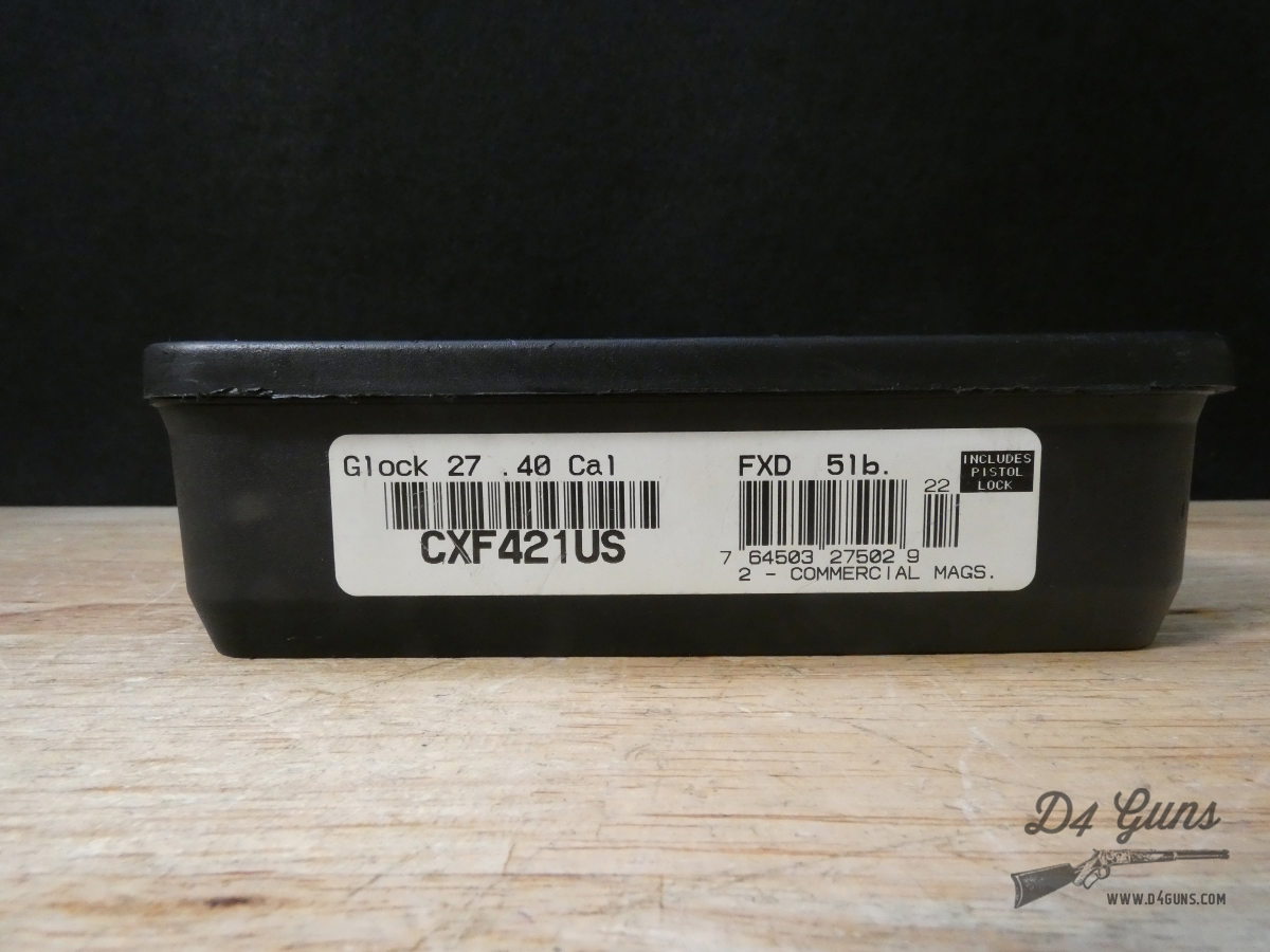 Glock 27 Gen 3 - .40 S&W - G27 - Tupperware Case + 2 Mags - Sub Compact-img-18