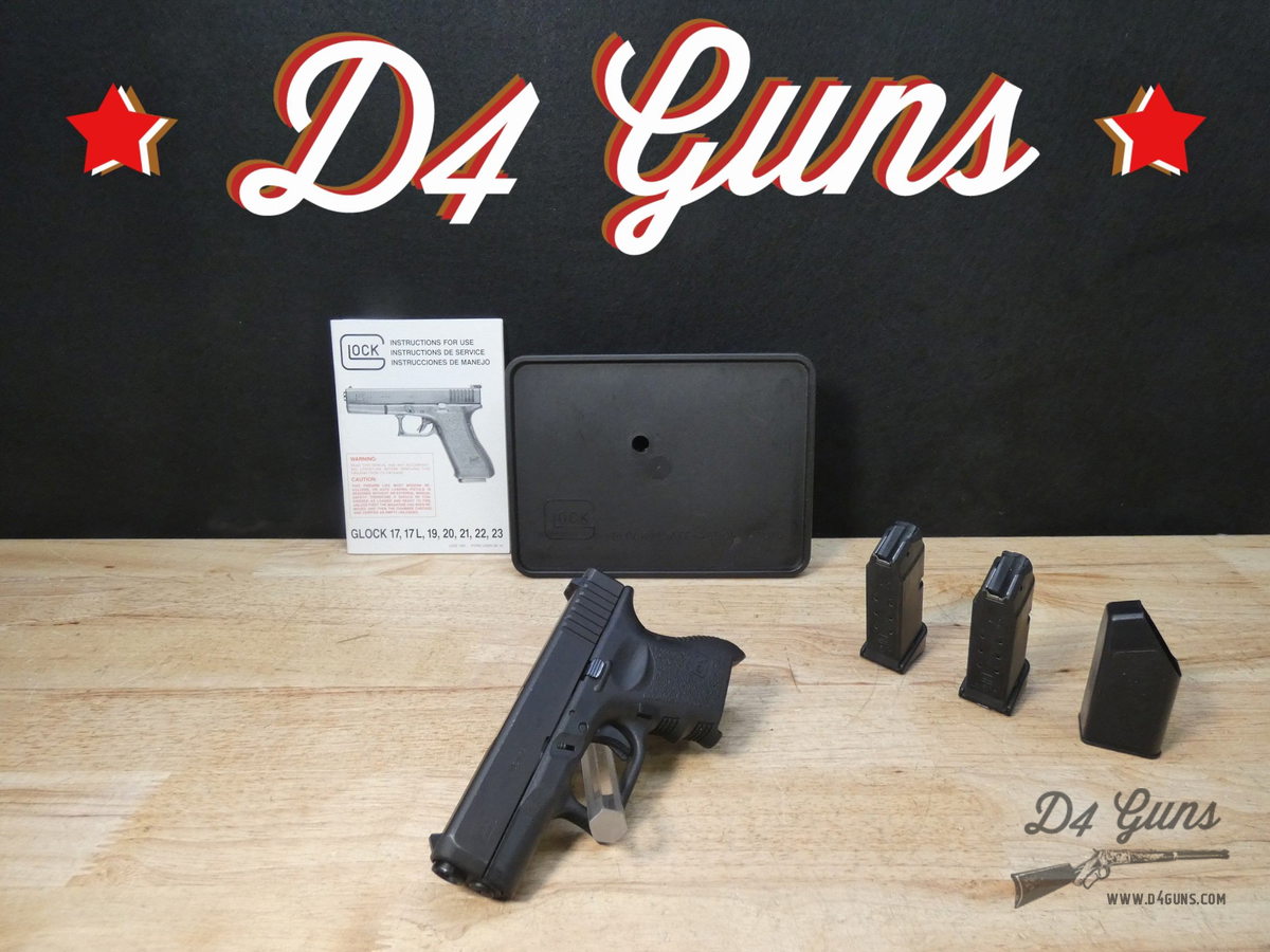Glock 27 Gen 3 - .40 S&W - G27 - Tupperware Case + 2 Mags - Sub Compact-img-0