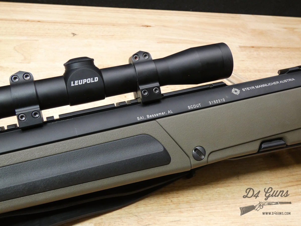 Steyr Mannlicher Scout - .308 Win - XLNT w/ Leupold Scope & MORE - C -img-5