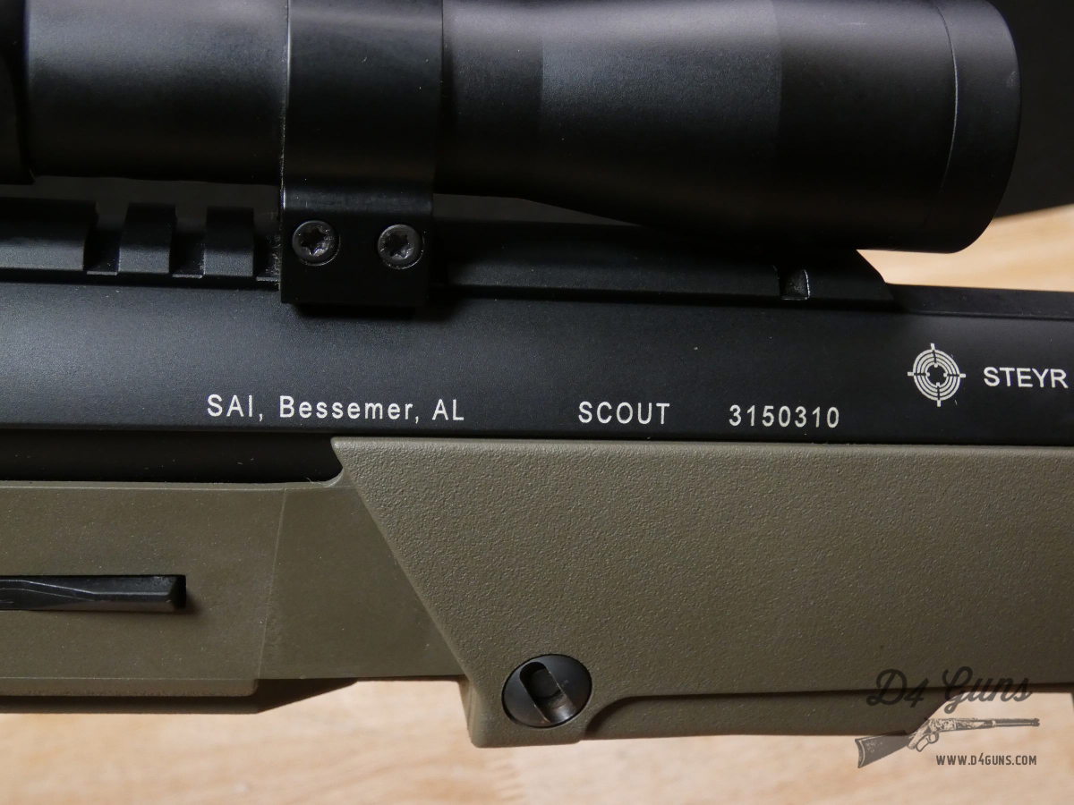Steyr Mannlicher Scout - .308 Win - XLNT w/ Leupold Scope & MORE - C -img-36