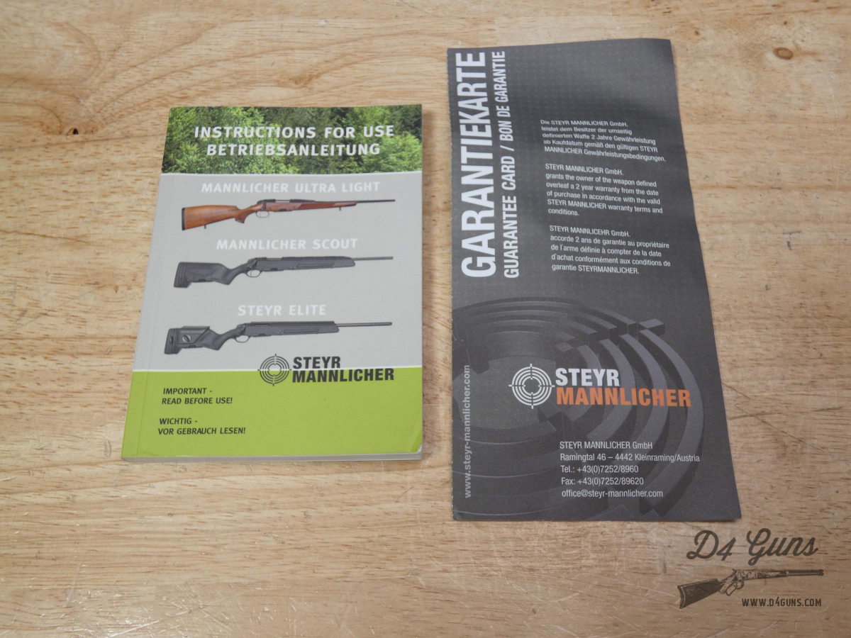 Steyr Mannlicher Scout - .308 Win - XLNT w/ Leupold Scope & MORE - C -img-43