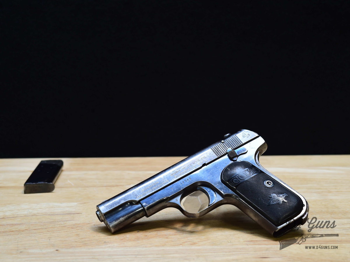 Colt Model 1908 Pocket Hammerless - .380 ACP - MFG 1913 - PD Marked! - C-img-1