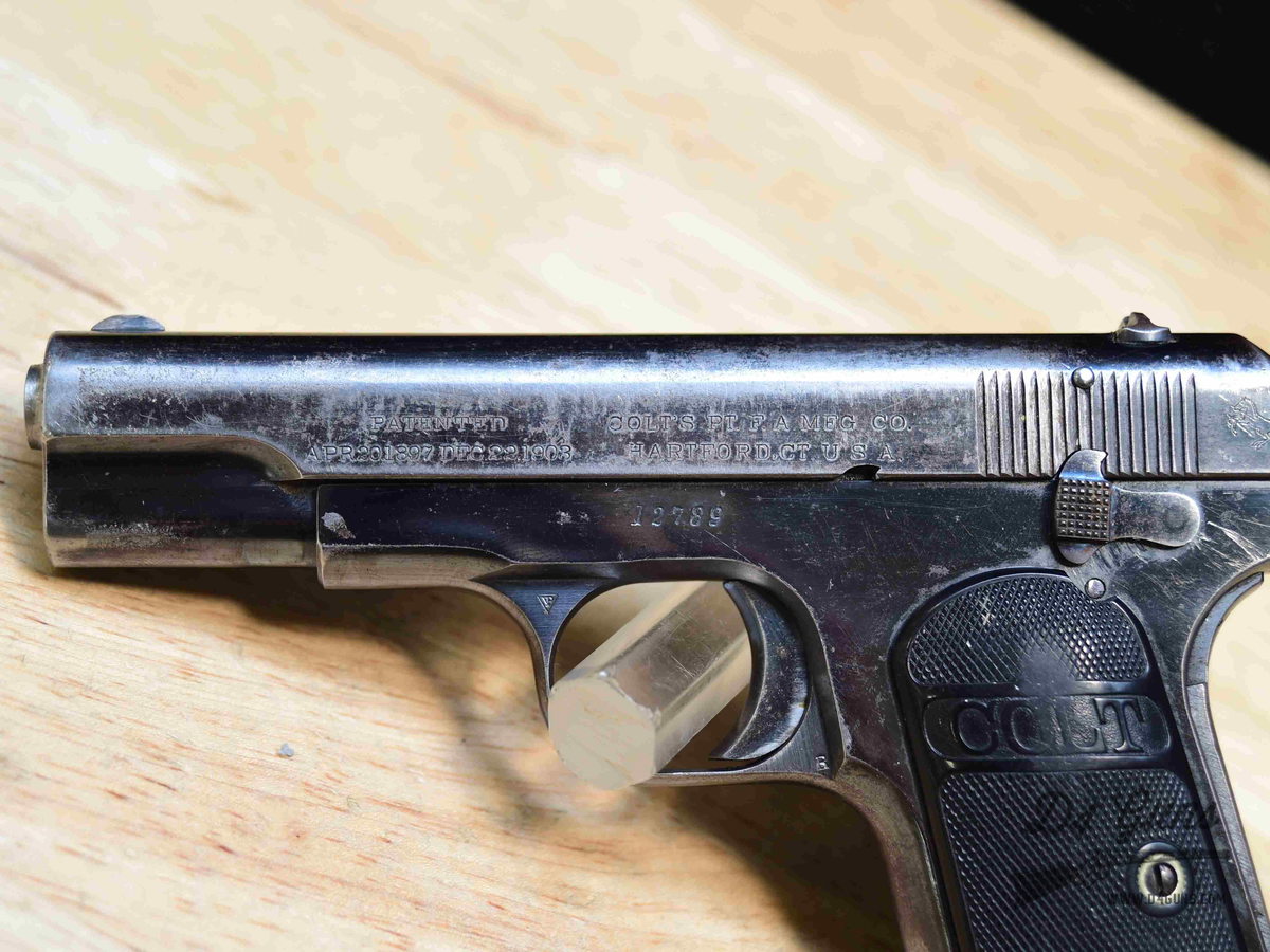 Colt Model 1908 Pocket Hammerless - .380 ACP - MFG 1913 - PD Marked! - C-img-3