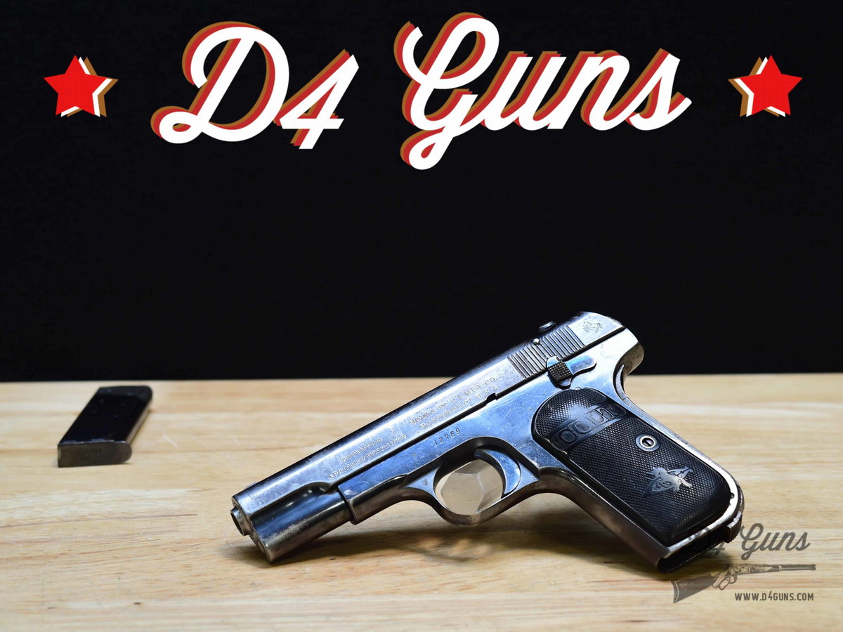 Colt Model 1908 Pocket Hammerless - .380 ACP - MFG 1913 - PD Marked! - C-img-0