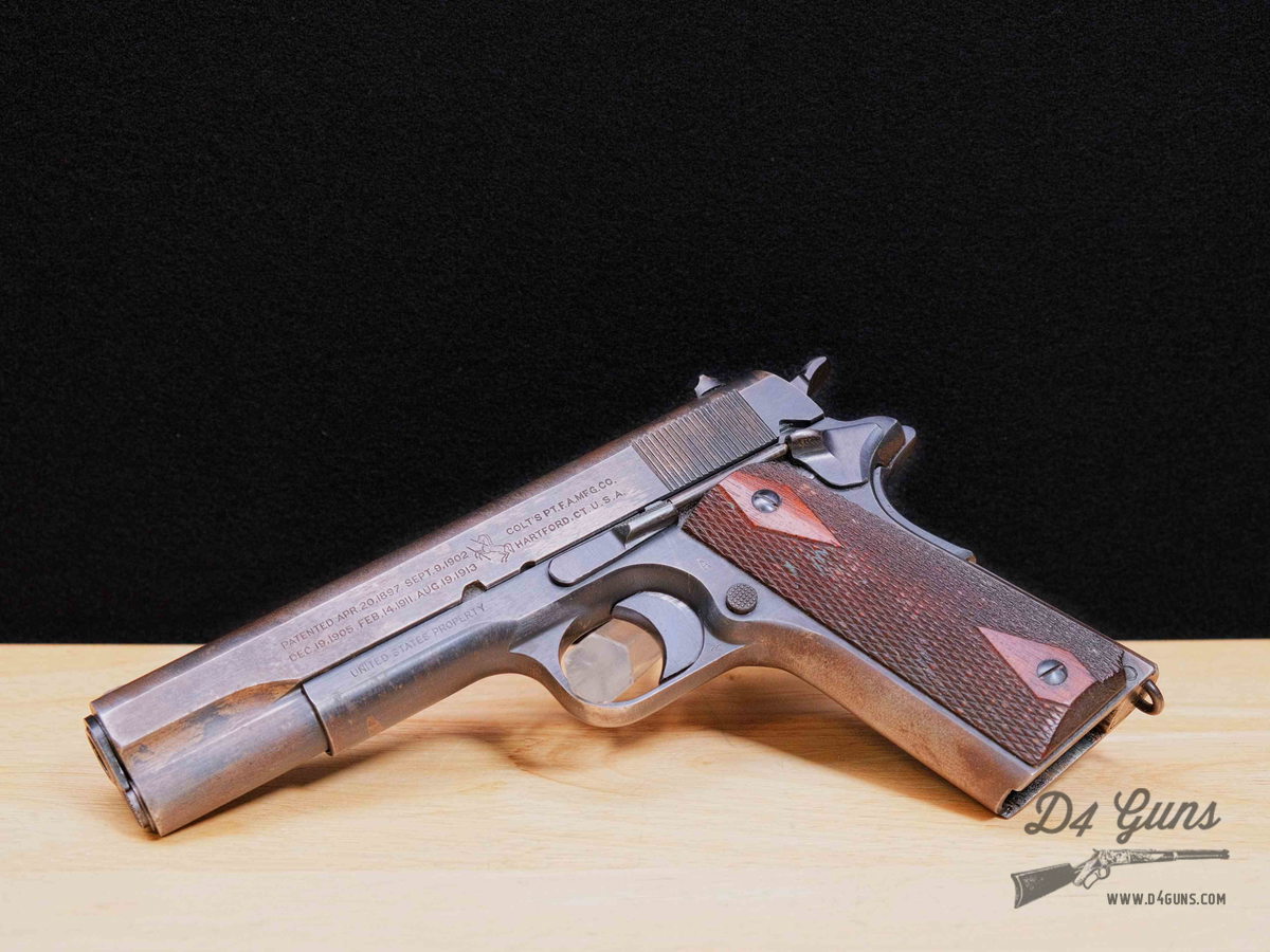 Colt Model of 1911 US ARMY - .45 ACP - WWI - MFG 1918 - S8 Stamp - C-img-2