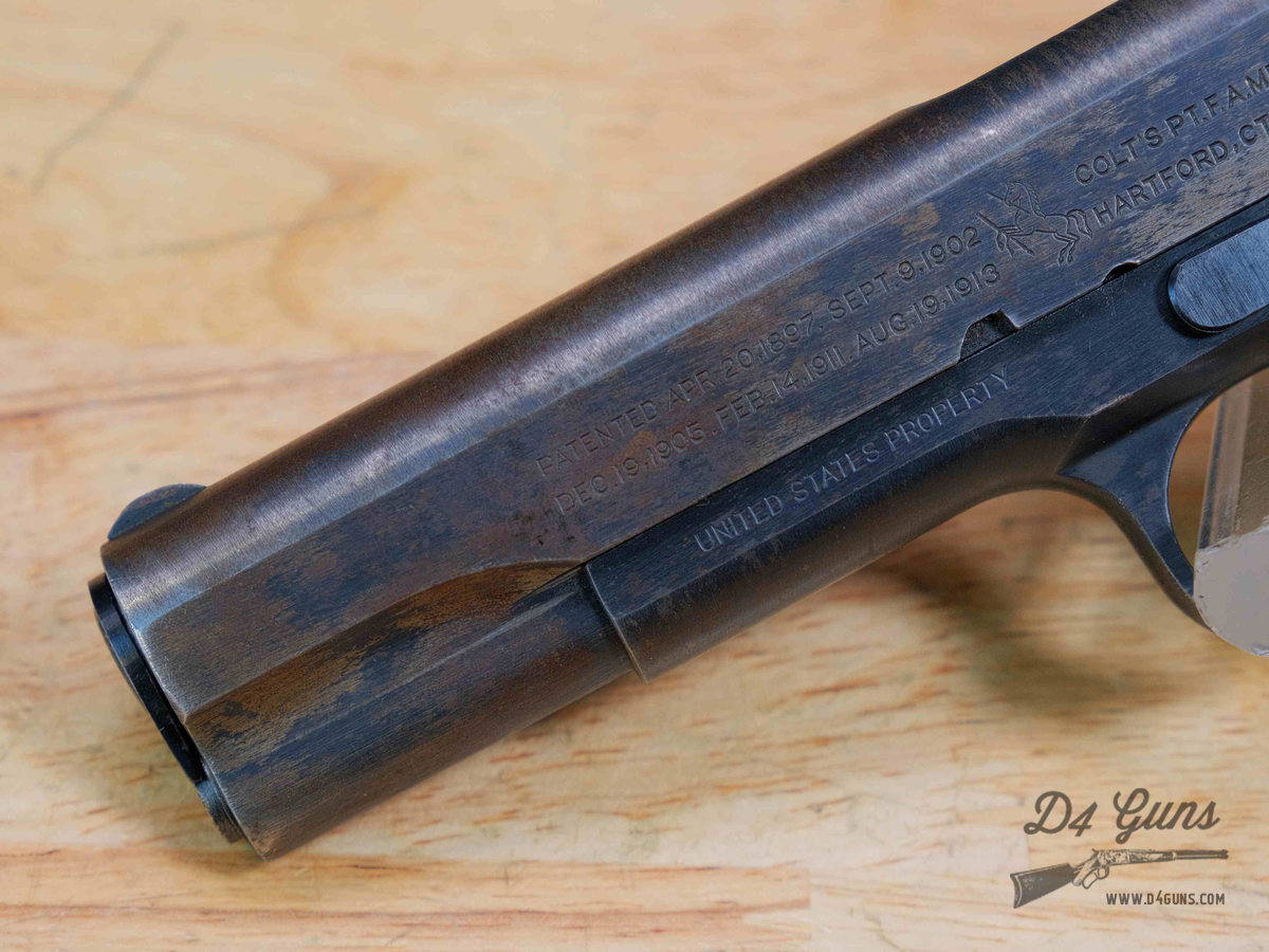 Colt Model of 1911 US ARMY - .45 ACP - WWI - MFG 1918 - S8 Stamp - C-img-3