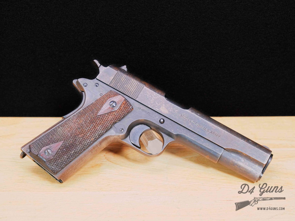 Colt Model of 1911 US ARMY - .45 ACP - WWI - MFG 1918 - S8 Stamp - C-img-7