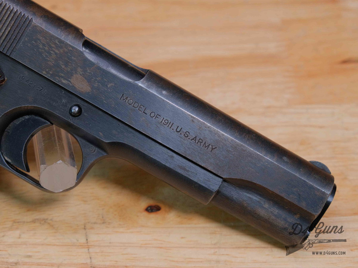 Colt Model of 1911 US ARMY - .45 ACP - WWI - MFG 1918 - S8 Stamp - C-img-8