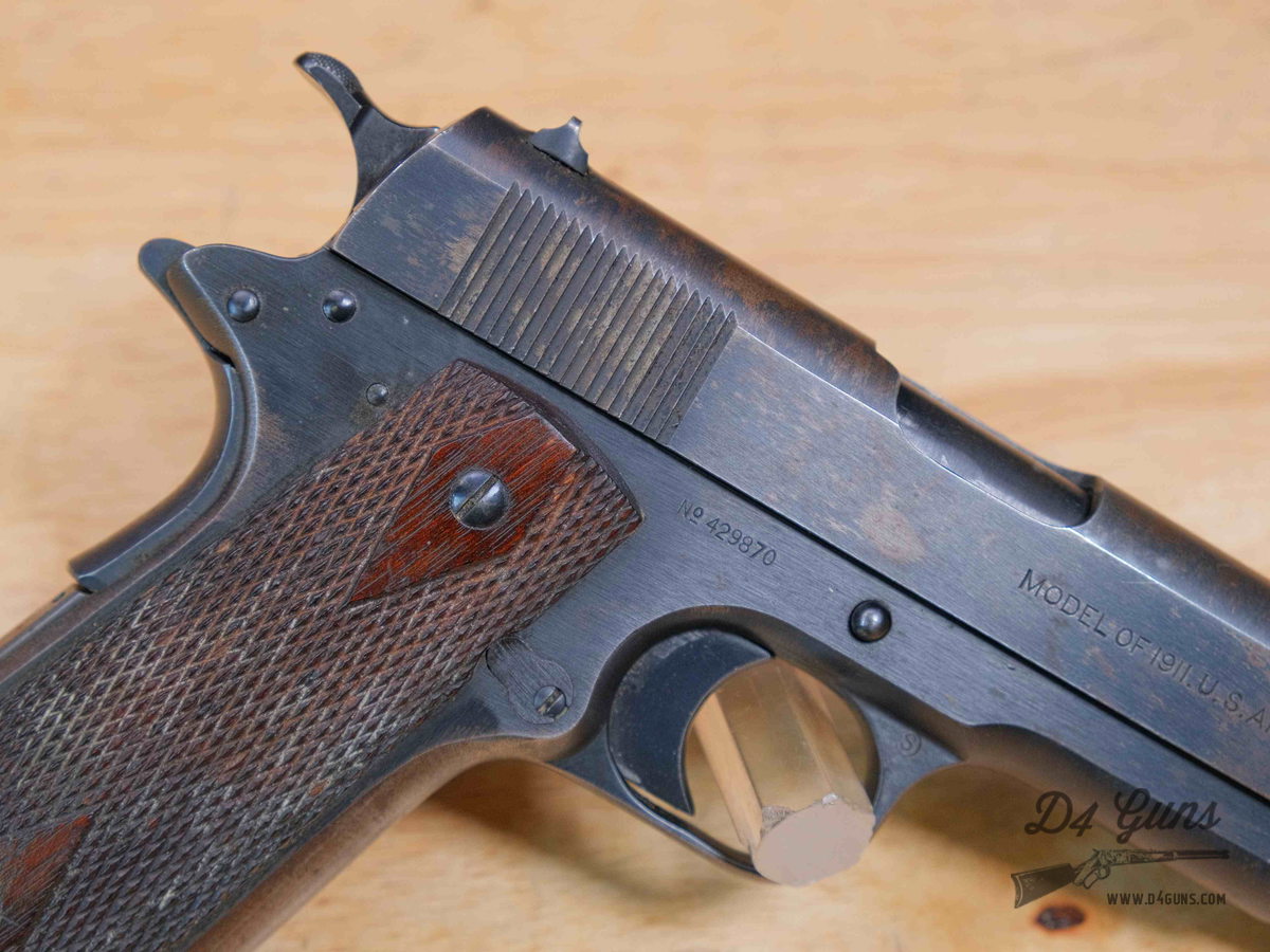 Colt Model of 1911 US ARMY - .45 ACP - WWI - MFG 1918 - S8 Stamp - C-img-10