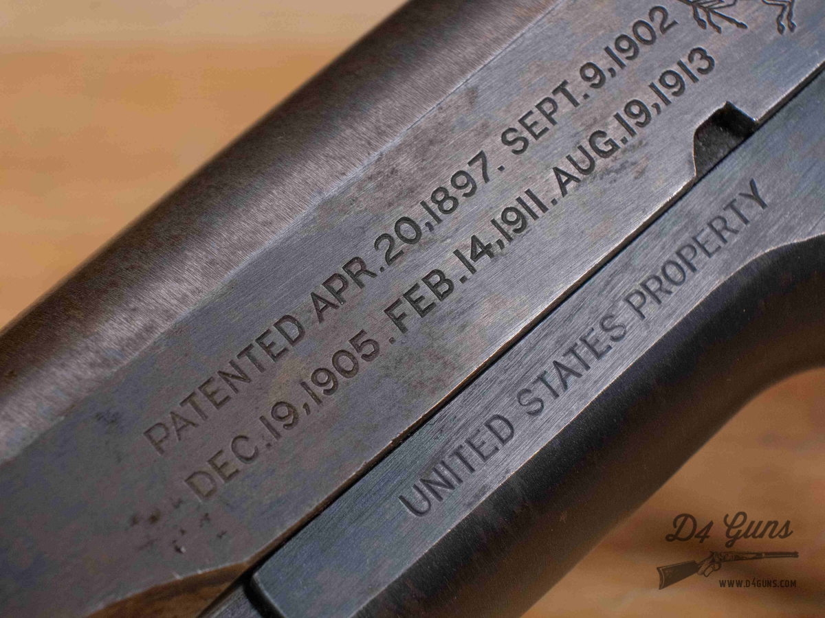 Colt Model of 1911 US ARMY - .45 ACP - WWI - MFG 1918 - S8 Stamp - C-img-28
